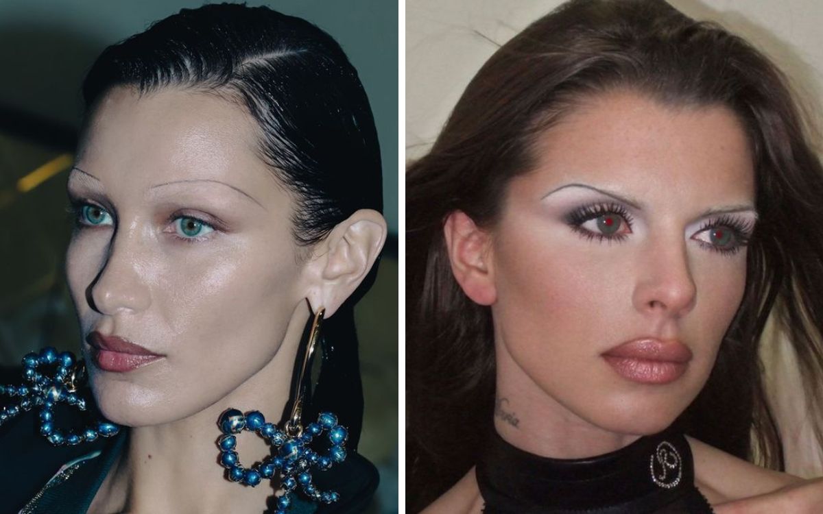 tendenze-sopracciglia-2024- sottili_ Dazed - Russh